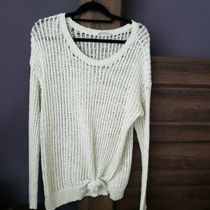 Motherhood Maternity open knit texture Sweater sage sz XL mint